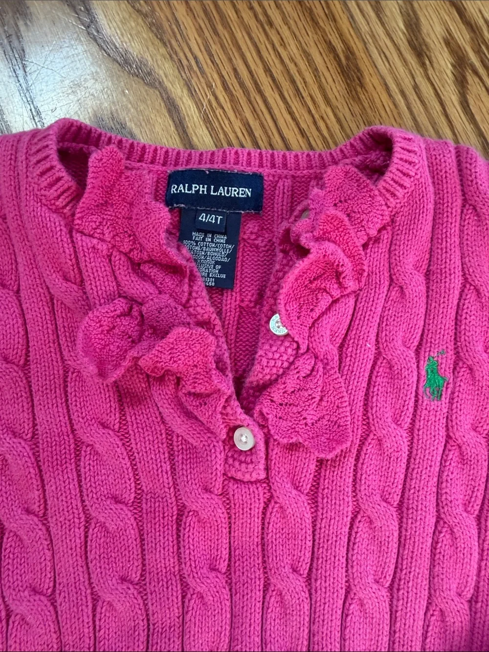 Girl’s Ralph Lauren Sweater. Size 4/4T. Excellent Condition.